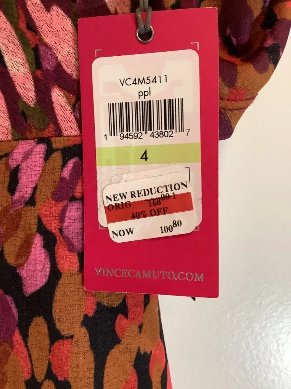 NWT- Vince Camuto Maxi Dress, Size 4, Perfect Summer Style - Picture 5 of 6